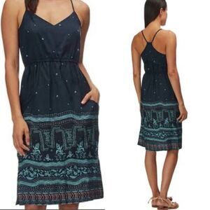 NWOT Patagonia Blue Halter Midi Dress Pockets